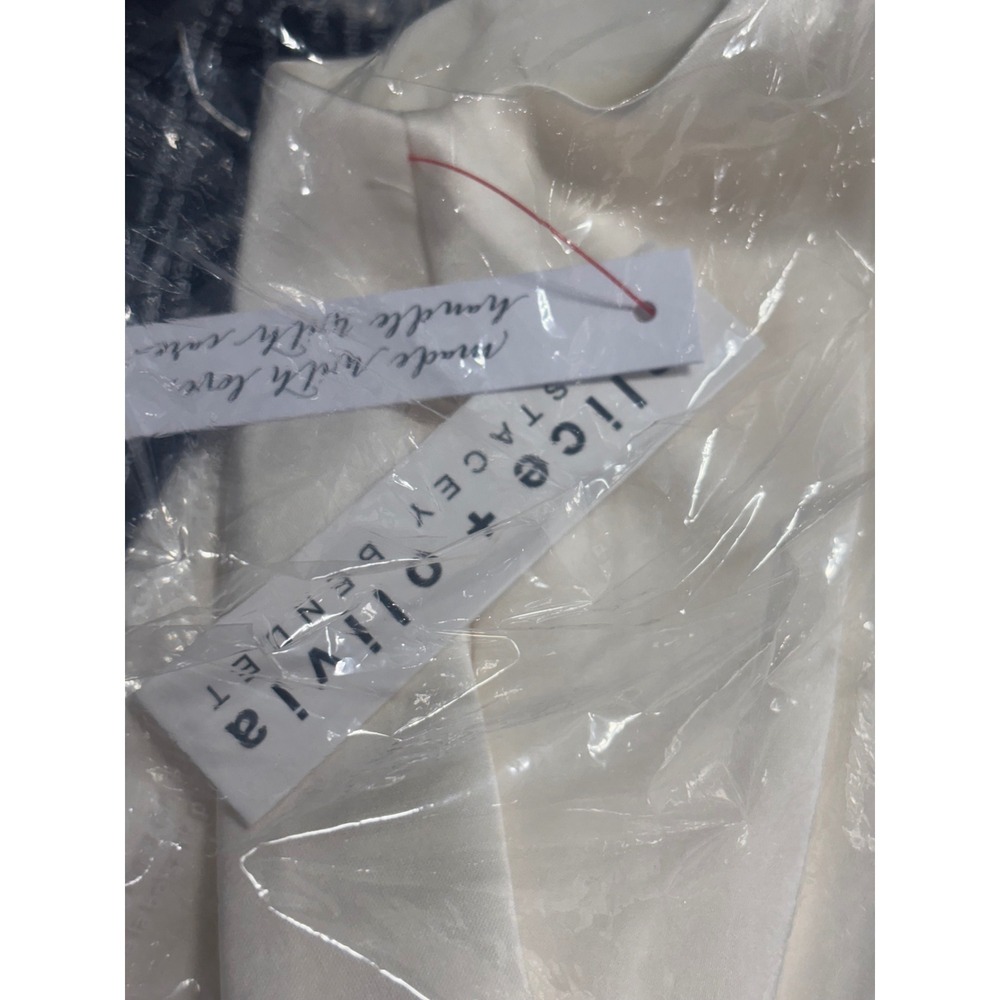 Alice + Olivia NEW Tae Crystal Strap Maxi Dress in Ecur/Cream Size 0 MSRP $695 - Picture 2 of 6